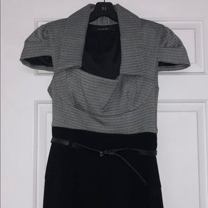 Black Halo midi dress size 8